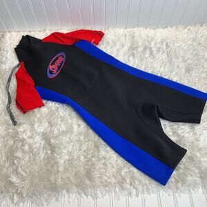 Stearns Wet Suit Wetsuit Kids Size Large Black Red Blue
